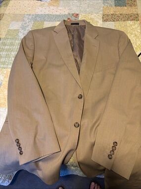 Adolfo Men's Light Brown Two-Button Sport Coat
